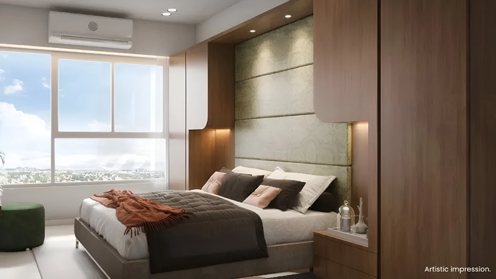 Mahindra Eden Apartments In Kanakapura Road Bangalore bedroom